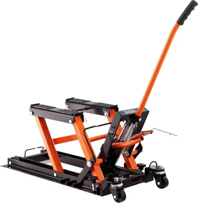 Obrázek produktu pro Zvedák na motorku, nosnost 1500 liber, rozsah zdvihu 4,7-15 palců, vysokopevnostní ocel, 1500LBS