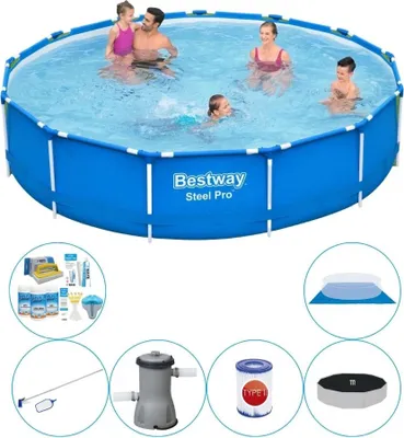Obrázok produktu pre Príslušenstvo k bazénom Plus - Bestway Steel Pro 396x84 cm Round