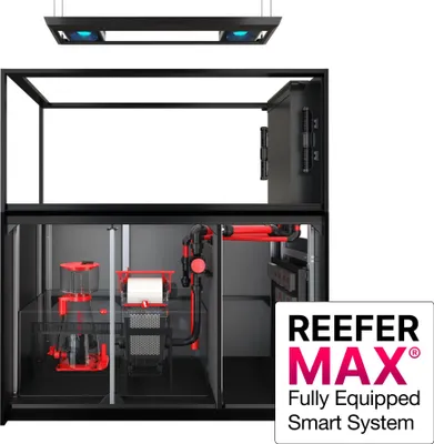 Produktbild von Red Sea Reefer G2+ Peninsula S-700 MAX Aquarium-Set mit weißem Unterschrank