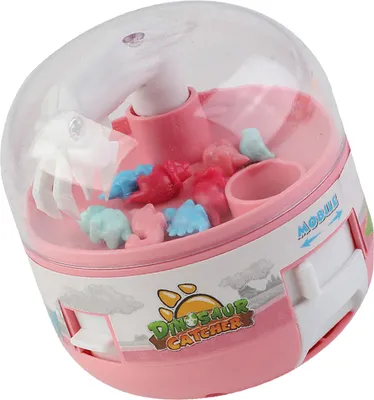Produktbild von Kinder Mini Doll Grabber Machine Verbessern Sie die Koordination Elektrisches Dinosaurier-Spielspielzeug Pink