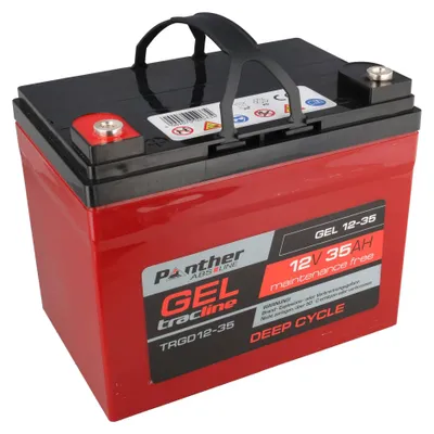 Zdjęcie produktu dla Akumulator ołowiowy Panther tracline Gel Deep Cycle 12 V 35 Ah, akumulator AGM typu żelowego