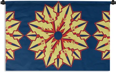 Produktbild von MuchoWow® Wandteppich Wandbehang Sterne - Muster - Abstrakt 60x40 cm Tapisserie Dekoration Wandtuch - Wanddekorationen