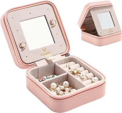 Imagen del producto de Caja de madera Famanu con cerradura, estilo vintage, para decoración y almacenamiento