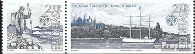Produktbild von Briefmarken Schweden 1985 Mi 1340-1341 Paar (kompl.Ausg.) postfrisch Touristenverein