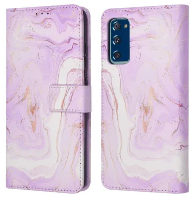 Imagen del producto de Funda Tipo Libro con Diseño para Samsung Galaxy S20 FE - Purple Marble