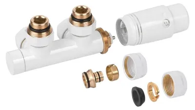 Produktbild von Siko Thermostatset WEISS VENTILTERMSETW