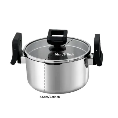 Produktbild von LIFT POUR Stielkasserolle, Durchmesser: 16 cm, Edelstahl rostfrei 18/10