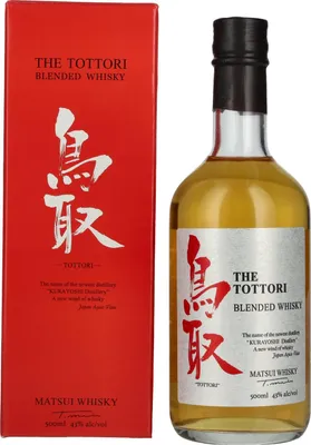 Image de Matsui Whisky THE TOTTORI Blended Japanese Whisky 43% Vol. 0,5l en boîte cadeau