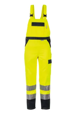 Produktbild von Planam Warnschutz Latzhose zweifarbig Gr. 58 gelb/marine