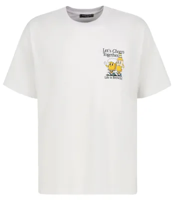 Produktbild von Sublevel Kurzarm T-Shirt Rundhals Loose Fit Brustaufdruck Spruchdruck Größe: L