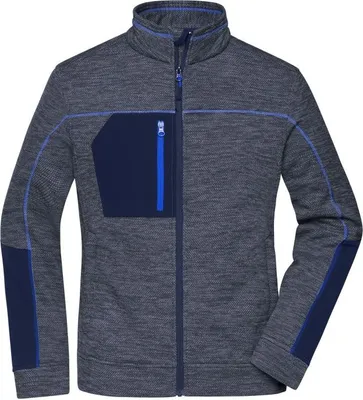 Produktbild von Ladies' Structure Fleece Jacket navy-melange/navy/royal, Gr. XL