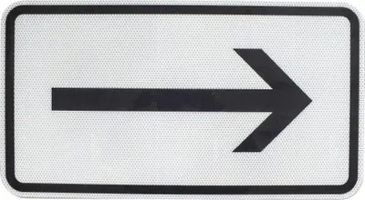 Produktbild von ORIGINAL RA2 Verkehrszeichen Nr. 1000-20 " Richtungsangabe rechtsweisend" 330 x 600 mm RSA-21 StVO RAL Baustellenschild Verkehrsschild Straßenschild