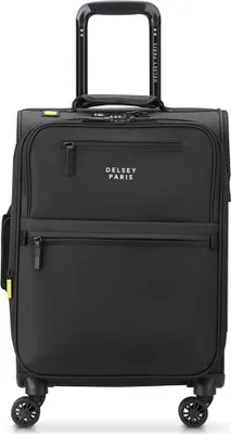 Image de DELSEY PARIS trolley Maubert 2.0 4 Double Rolls Expandable Cabin Trolley WP 55 Black noir