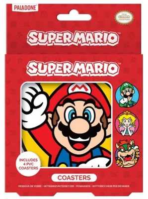 Image de Lot de 4 sous-verres Super Mario