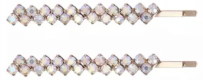 Image de Sajbazar Barrette à clip dorée cristaux élégante mariage