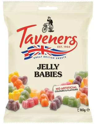 Produktbild von Taveners Jelly Babies 165g