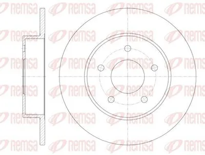 Produktbild von 2x REMSA Bremsscheibe 6820.00 hinten für NISSAN ALMERA TINO (V10) PRIMERA (P12)