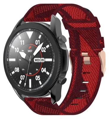 Image de Pour Samsung Galaxy Watch 6 5 4 Normal Pro Classic toutes les tailles Bande en nylon tissé
