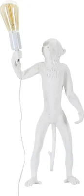 Zdjęcie produktu dla o Ferretti lampa stołowa monkey E27 Ø 26x34x55 cm biały