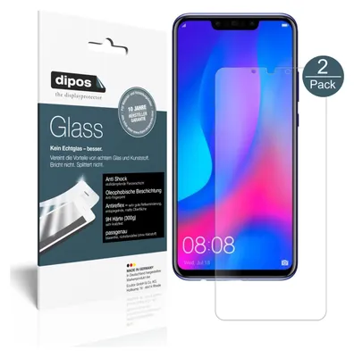 Produktbild von 2x Schutzfolie für Huawei Nova 3i matt - Anti-Shock 9H Folie dipos Glass