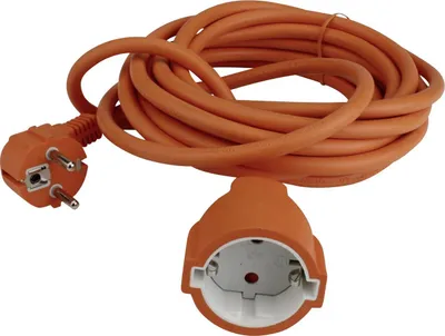 Produktbild von Unitec Verlängerungskabel Innen 5 Meter H05VV-F3G1,5, orange