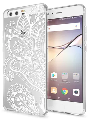 Produktbild von Huawei P10 Hülle Handyhülle von NALIA, Slim Silikon Motiv Case Cover Schutzhülle Artificial Flowers