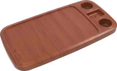 Immagine prodotto di Piano di appoggio per camper con 2 portabicchieri, 86,9 x 46 cm, venatura del legno, piano di appoggio rettangolare per barca, yacht, campeggio, veicolo, camper