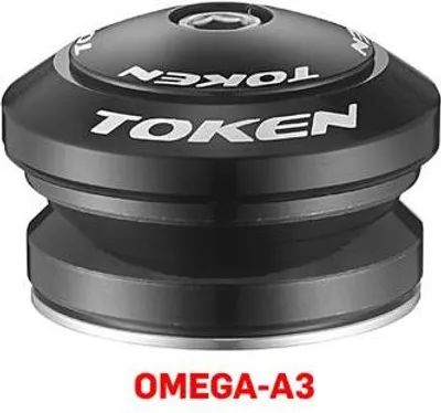 Image de Jeu de direction TOKEN Omega A-Serie AHead 1 1/8" noir (42mm)