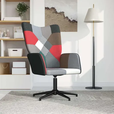 Produktbild von vidaXL Relaxsessel Patchwork Stoff