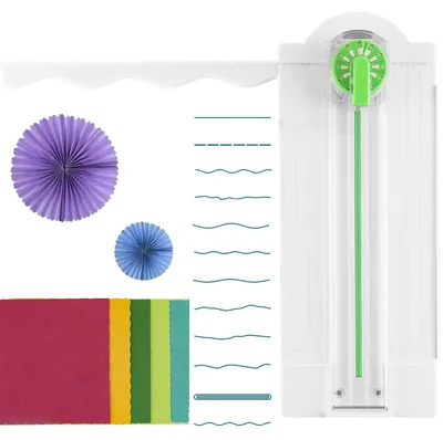 12-in-1 Papierkanten-Schneider mit Zifferblatt, Scrapbooking-Werkzeug