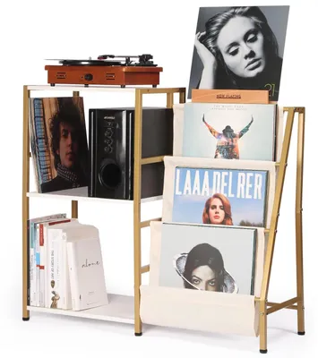 Imagen del producto de Soporte para tocadiscos - 3 niveles - 82,7 x 73,9 cm