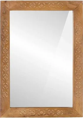 Obrázok produktu pre vidaXL Nástenné zrkadlo s pravouhlým tvarom, 70 x 50 cm, z drevotriesky a skla