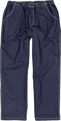Produktbild von Übergrößen Jogging-Jeans Schlupf-Jeans Gummibund bequem Blau 8XL