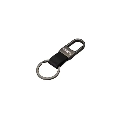 Produktbild von Schlüsselanhänger für MINI Cooper S – Premium Leder Schlüsselanhänger mit Karabinerhaken und Metallring Schwarz