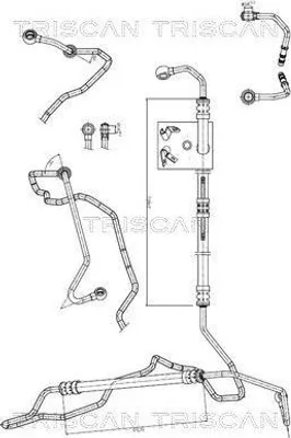 Produktbild von TRISCAN 8516 11010 Servoleitung für BMW 5 Limousine (E60) von Hydraulikpumpe nach Lenkgetriebe