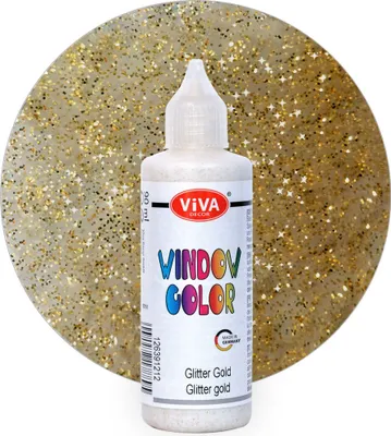 Produktbild von ViVA DECOR Window Color 80ml, Glitter Gold