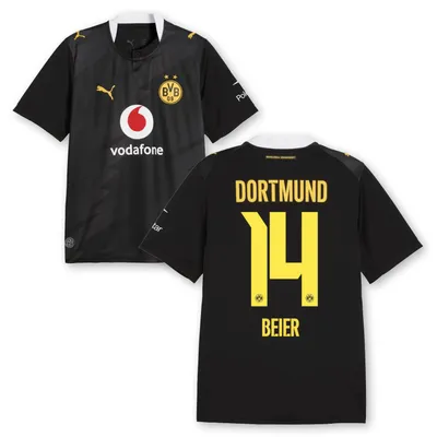 Produktbild von BVB Auswärtstrikot Kinder Saison 2026/27 Flock: Beier - Größe: 164