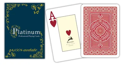 Imagen del producto de Cartas de póker Modiano, fabricadas con acetato de platino