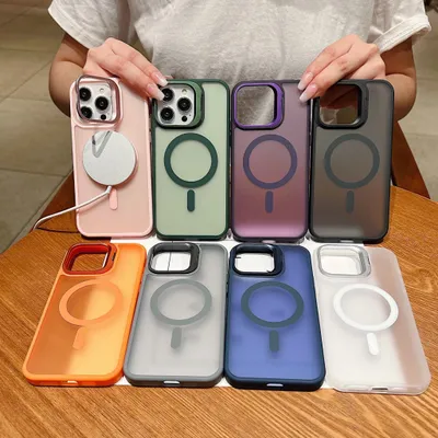 Produktbild von MagSafe Handyhülle mit Ständer für iPhone 13–Stoßfest, Mattes Design, 8 Farben verfügbar