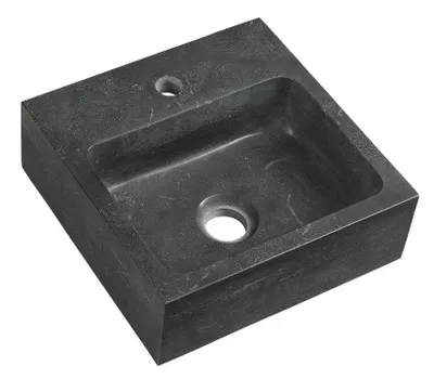 Zdjęcie produktu dla Kamienna umywalka BLOK 30x10x30 cm, antracyt (2401-29)