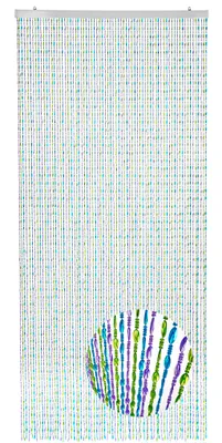 Zdjęcie produktu dla Kobolo kurtyna drzwiowa z koralików RAINBOW 80 nitek 100x230 cm - plastikowa kolorowa do okien i drzwi kurtyna moskitiera