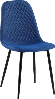 Produktbild von CLP Stuhl Giverny mit Ziernähten blau Material Stoff