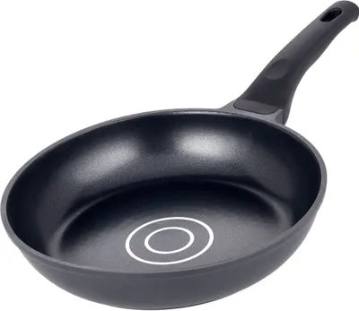 Produktbild von ELO Bratpfanne Ø 28 cm LAFER, Pfanne aus Aluminium mit Edelstahlbodenplatte und Antihaftveredelung, Pfanne für Ceran-, Gas-, Elektro-, Induktionsherde - spülmaschinengeeignet, Farbe: Schwarz