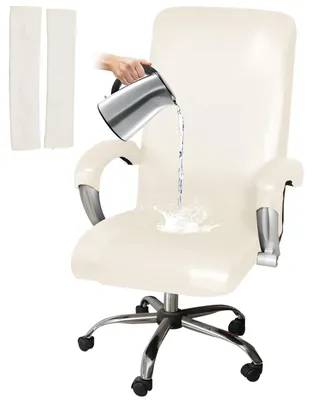 Image de Housse de siège imperméable en cuirPolyuréthanepour chaises de bureau