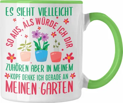Produktbild von Trendation -  Gärtnerin Geschenk Tasse mit Spruch für Garten Hobbygärtnerin Geschenkidee Gärtner (Grün)