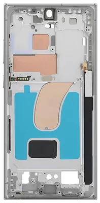Obrázok produktu pre Clappio, náhradný stredný kryt pre Samsung Galaxy S23 Ultra, citrónovo zelený