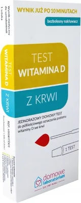 Zdjęcie produktu dla Domowa Apteczka Test Witamina D, test do oznaczania poziomu witaminy D