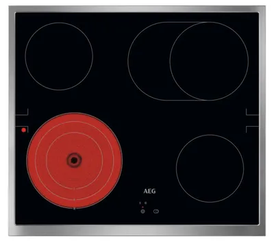 Produktbild von AEG TA64RA07XB, Schwarz, Integriert, 60 cm, Keramik, Glaskeramik, 4 Zone(n)