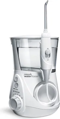Produktbild von Waterpik Ultra Professional Waterflosser feststehende Munddusche, Druckbereich von 0,7-7 Bar regulierbar über 10 Druckeinstellungen, integrierter Timer, Weiß (WP-660EU)