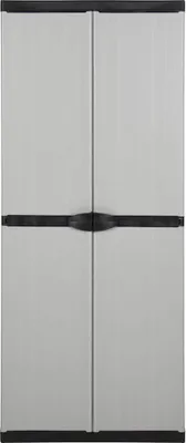 Obrázok produktu pre vidaXL Záhradná skriňa s 3 policami šedá a čierna 68x40x168 cm
